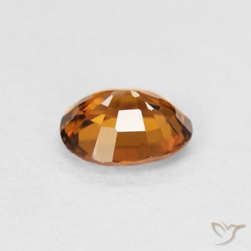 Zircão terra laranja Natural 0.90ct, oval, VVS-VS
