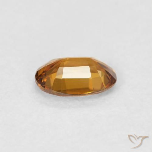 Zircão Laranja Médio Natural 0.69ct, oval, VVS-VS