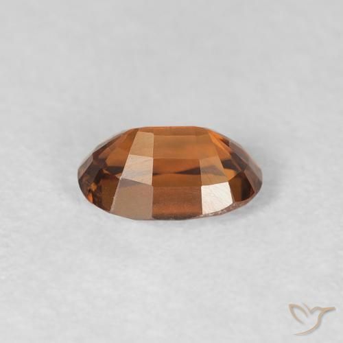 Zircão Laranja Médio Natural 0.78ct, oval, VVS
