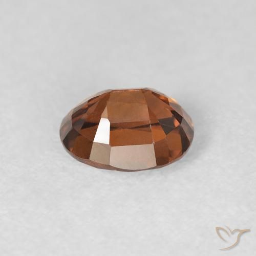 Zircão Laranja Profundo Natural 1.00ct, oval, VVS