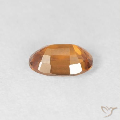 Zircão Laranja Profundo Natural 0.75ct, oval, VVS