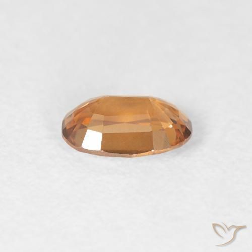 Zircão Laranja Médio Natural 0.64ct, oval, VVS
