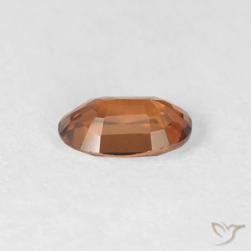 Zircão Laranja Médio Natural 0.67ct, oval, VVS