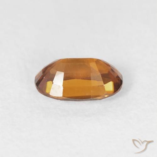 Zircão terra laranja Natural 0.76ct, oval, VVS