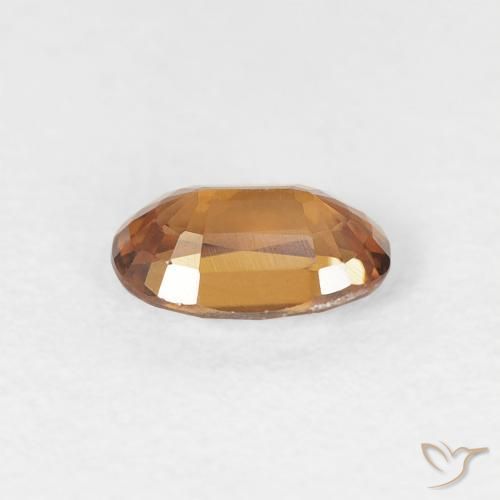 Zircão Laranja Médio Natural 0.74ct, oval, VVS