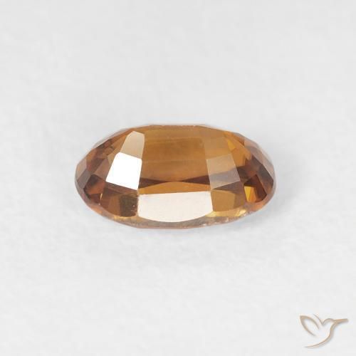 Zircão Laranja Médio Natural 0.84ct, oval, VVS