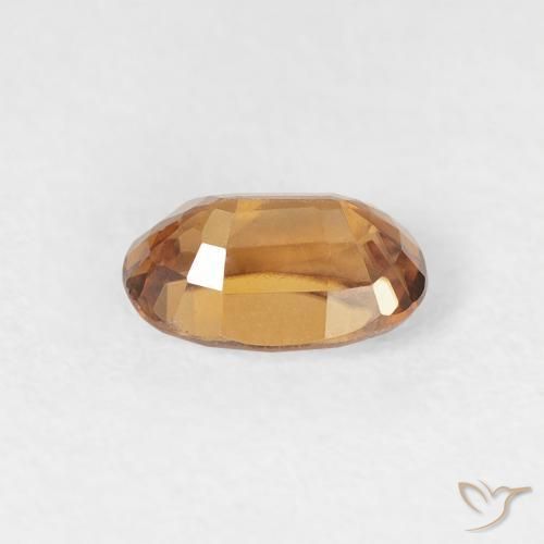 Zircão laranja marrom Natural 0.80ct, oval, VVS