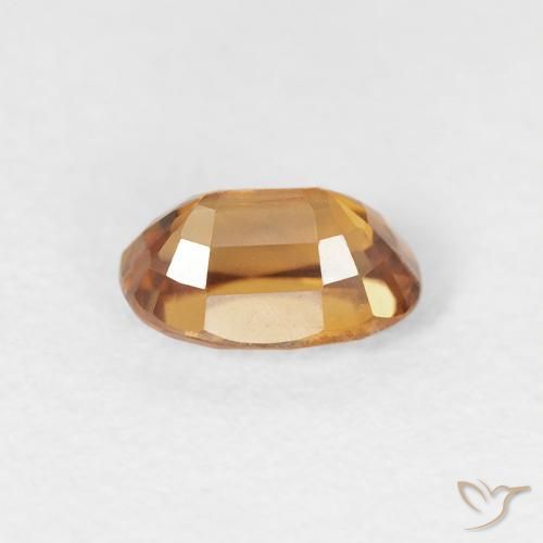 Zircão laranja marrom Natural 0.83ct, oval, VVS