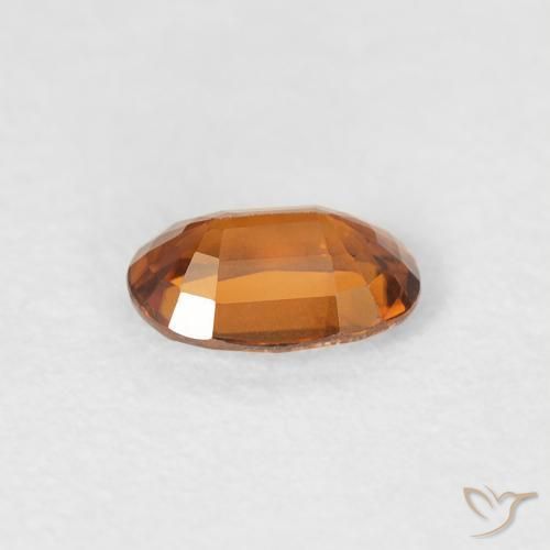 Zircão Medium Dark-Orange Natural 0.68ct, oval, VVS-VS