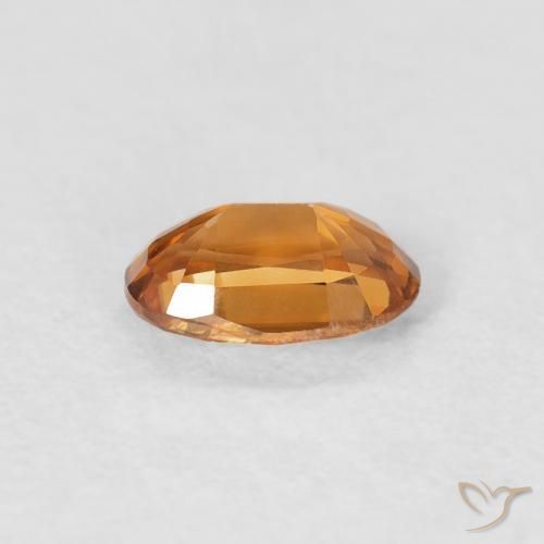 Zircão terra laranja Natural 0.73ct, oval, VVS