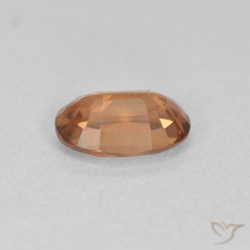 Zircão Laranja Profundo Natural 0.69ct, oval, VVS-VS