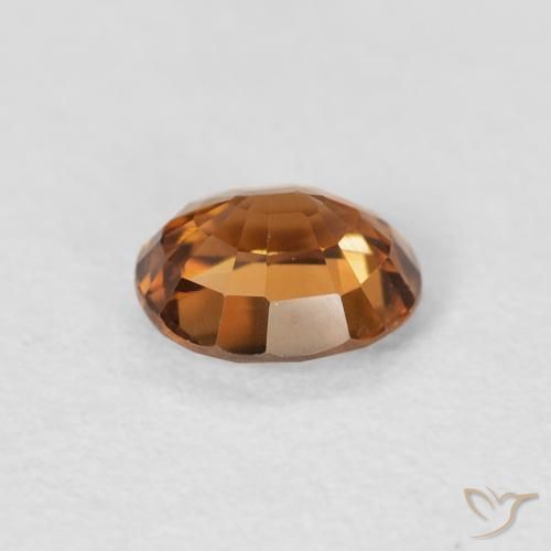 Zircão Laranja Profundo Natural 0.94ct, oval, VVS