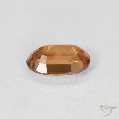 Zircão Laranja Médio Natural 0.73ct, oval, VVS