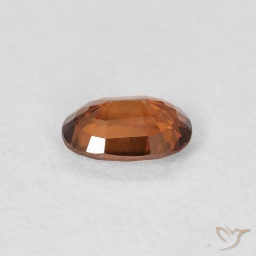 Zircão Laranja Profundo Natural 0.64ct, oval, VVS