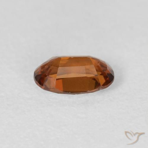 Zircão Medium Dark-Orange Natural 0.73ct, oval, VVS-VS