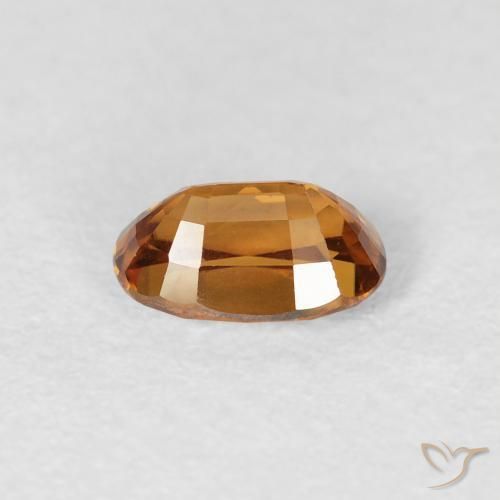 Zircão terra laranja Natural 0.84ct, oval, VVS