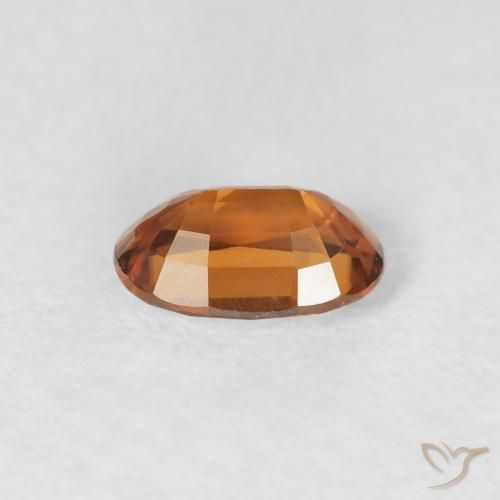 Zircão Laranja Profundo Natural 0.72ct, oval, VS
