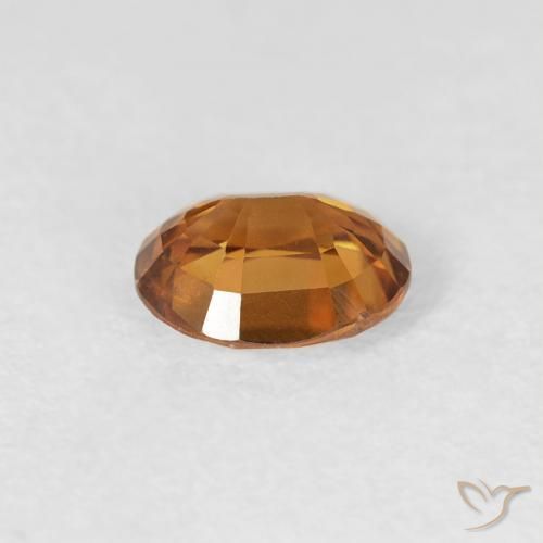 Zircão terra laranja Natural 0.82ct, oval, VS