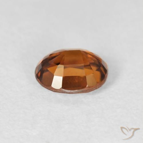 Zircão Medium Dark-Orange Natural 1.04ct, oval, VS