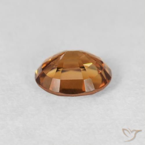 Zircão ferrugem laranja Natural 1.03ct, oval, VS