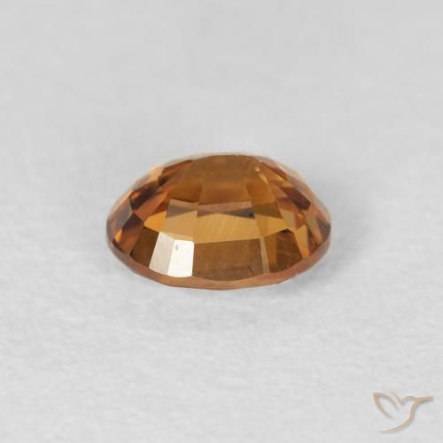 Zircão Laranja Médio Natural 0.94ct, oval, VS