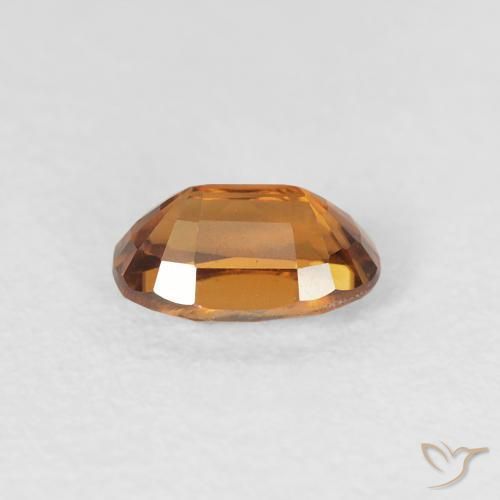 Zircão terra laranja Natural 0.79ct, oval, VVS