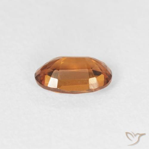 Zircão Laranja Profundo Natural 0.64ct, oval, VVS