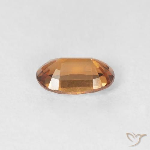 Zircão Laranja Médio Natural 0.66ct, oval, VVS
