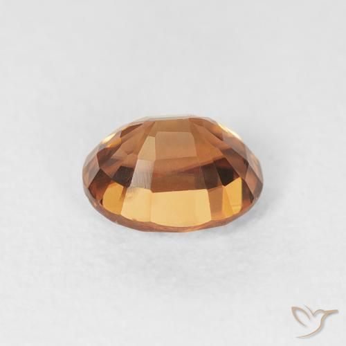 Zircão terra laranja Natural 1.08ct, oval, VVS