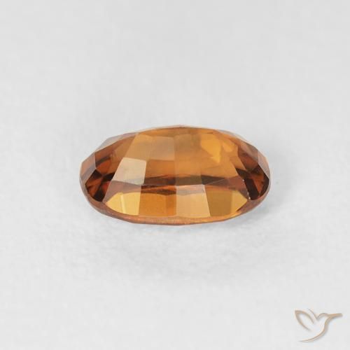 Zircão Laranja Médio Natural 0.87ct, oval, VVS