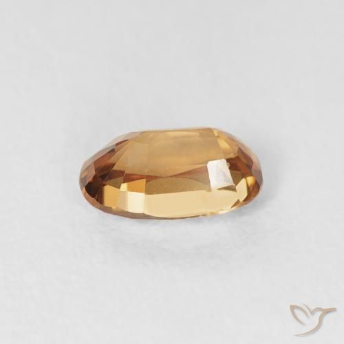 Zircão ferrugem laranja Natural 0.76ct, oval, VVS
