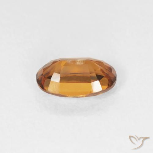 Zircão Laranja Profundo Natural 0.68ct, oval, VVS