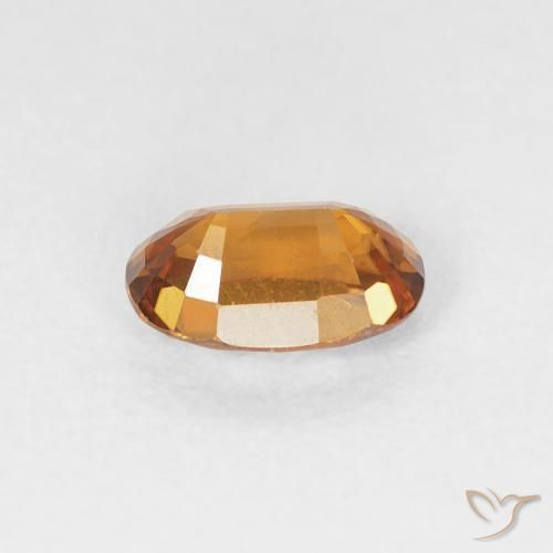 Zircão Laranja Médio Natural 0.78ct, oval, VVS
