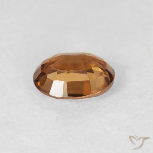 Zircão Laranja Médio Natural 0.95ct, oval, VS