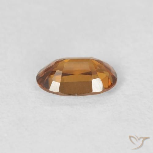 Zircão Laranja Médio Natural 0.66ct, oval, VVS-VS
