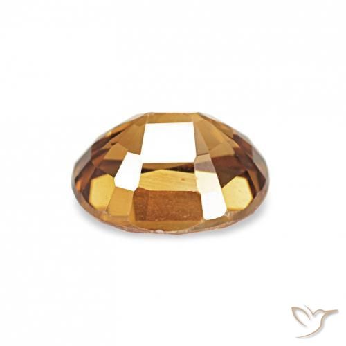 Zircão Medium Dark-Orange Natural 1.04ct, oval, VVS-VS