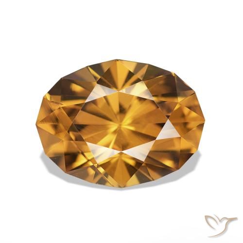 Zircão Marrom dourado Natural 3.36ct, oval, VVS-VS