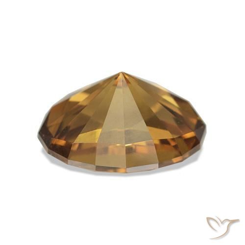 Zircão Marrom dourado Natural 3.36ct, oval, VVS-VS