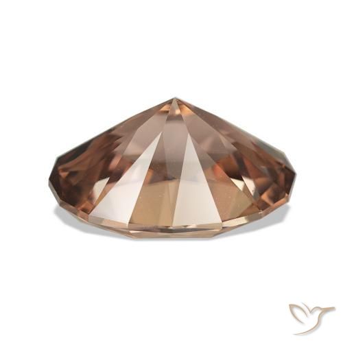 Zircão Castanho médio Natural 4.93ct, oval, VVS-VS