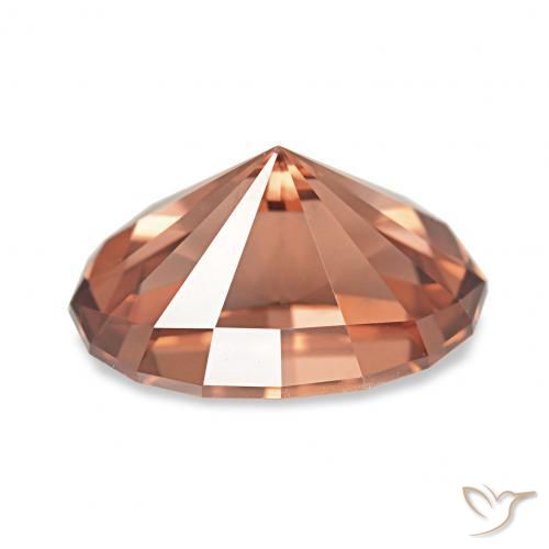 Zircão Laranja Médio Natural 3.25ct, oval, VVS